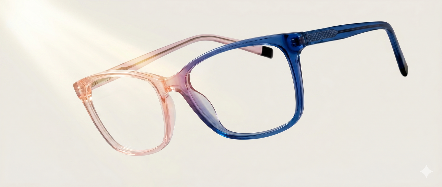Lentes para niños 8 a 12 años | ColorSwitch Pink/Blue | Acetato | PUPPA