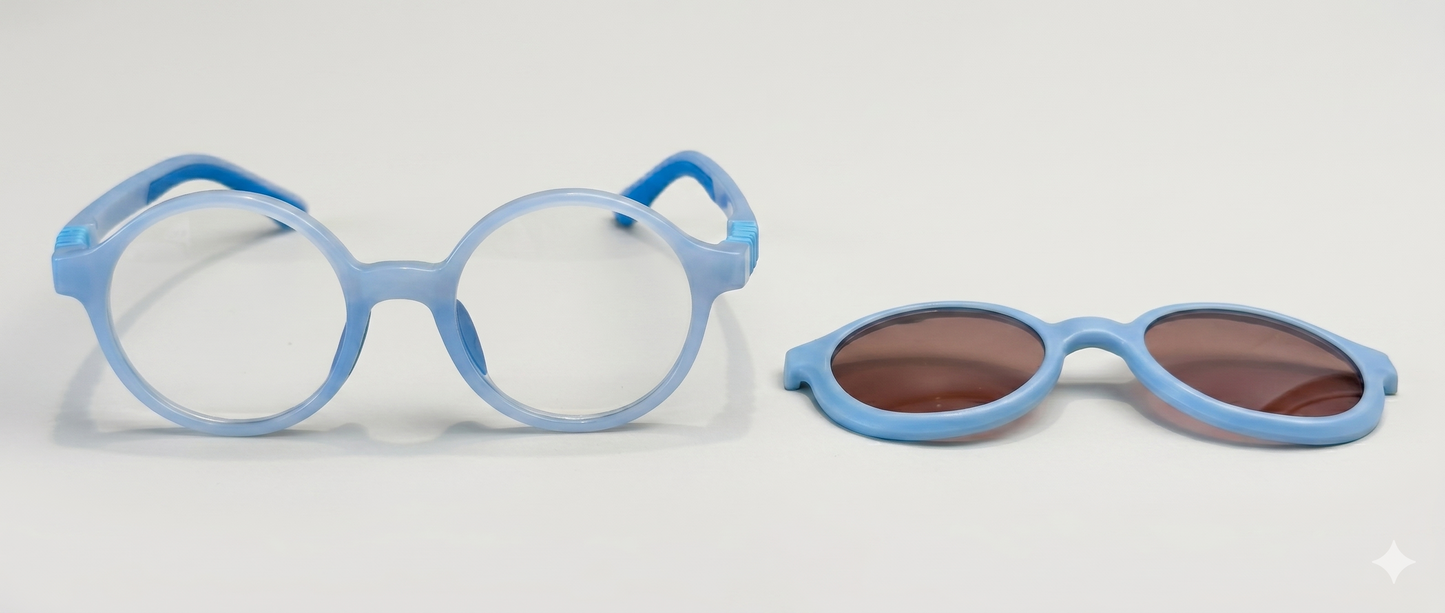 Lentes para niños 8 a 12 años | Modelo Clip-ON | SOFT+FLEX | PUPPA