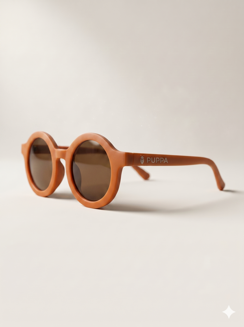 Lentes de sol para niños UV400 Sunnies color terracota - PUPPA óptica infantil